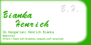 bianka henrich business card